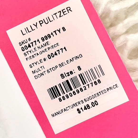 Lilly Pulitzer "One piece Swim Suit in Don't Stop Beleafing" NWT - Picture 4 of 16